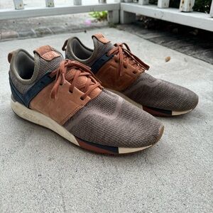 New Balance 247 Brown Men’s Sneakers Size 12 MRL247LB Blue Beige Tan Shoes